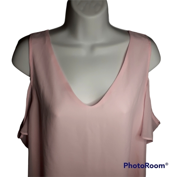 Ricki's Cold Shoulder Blouse Pink Size 14 - Picture 4 of 5